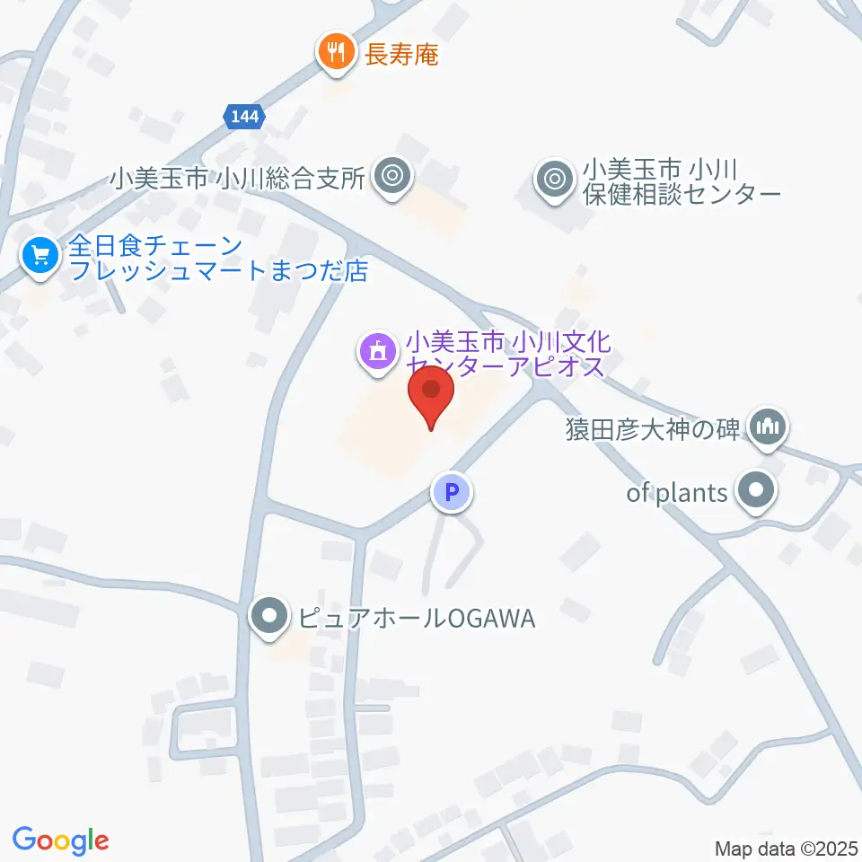 小美玉市小川文化センター アピオス周辺のカフェ一覧地図