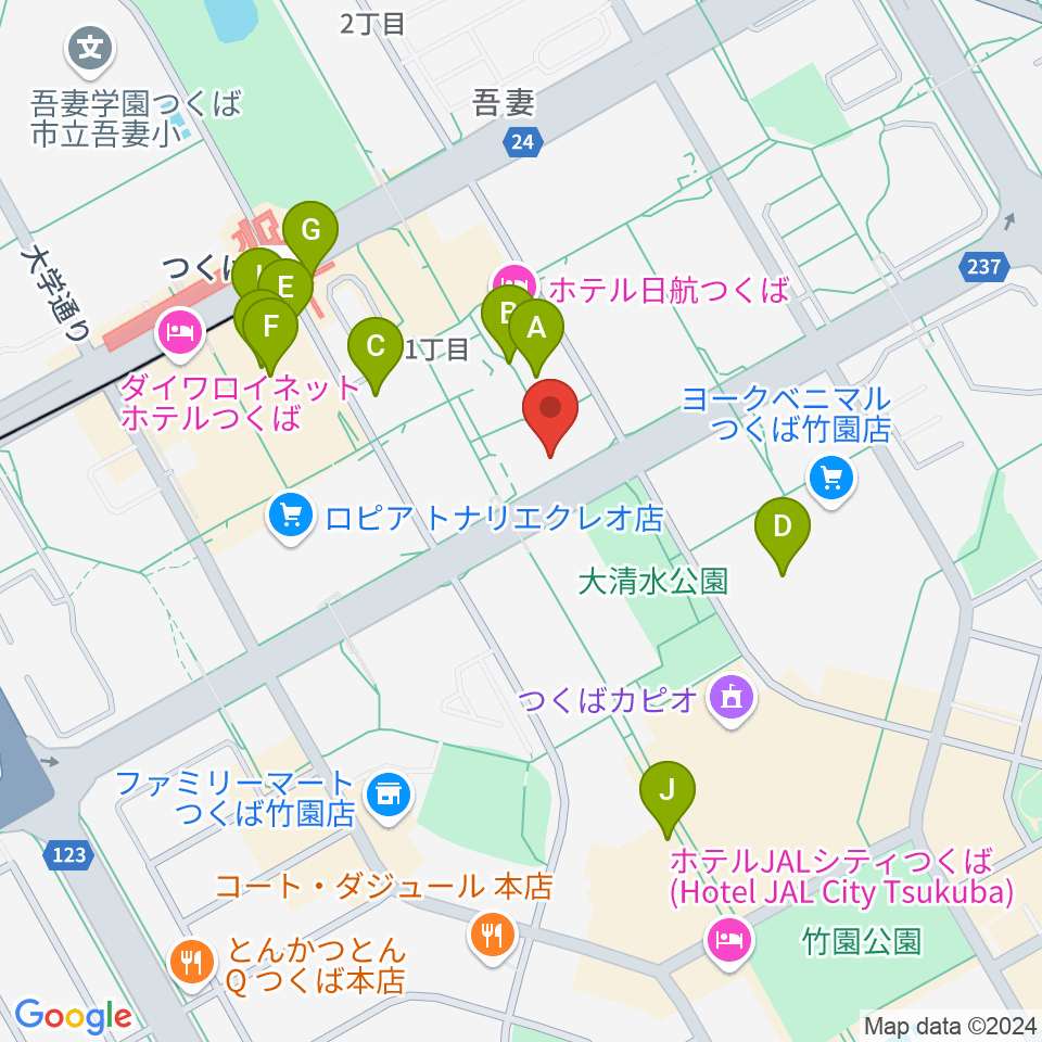 ノバホール周辺のカフェ一覧地図