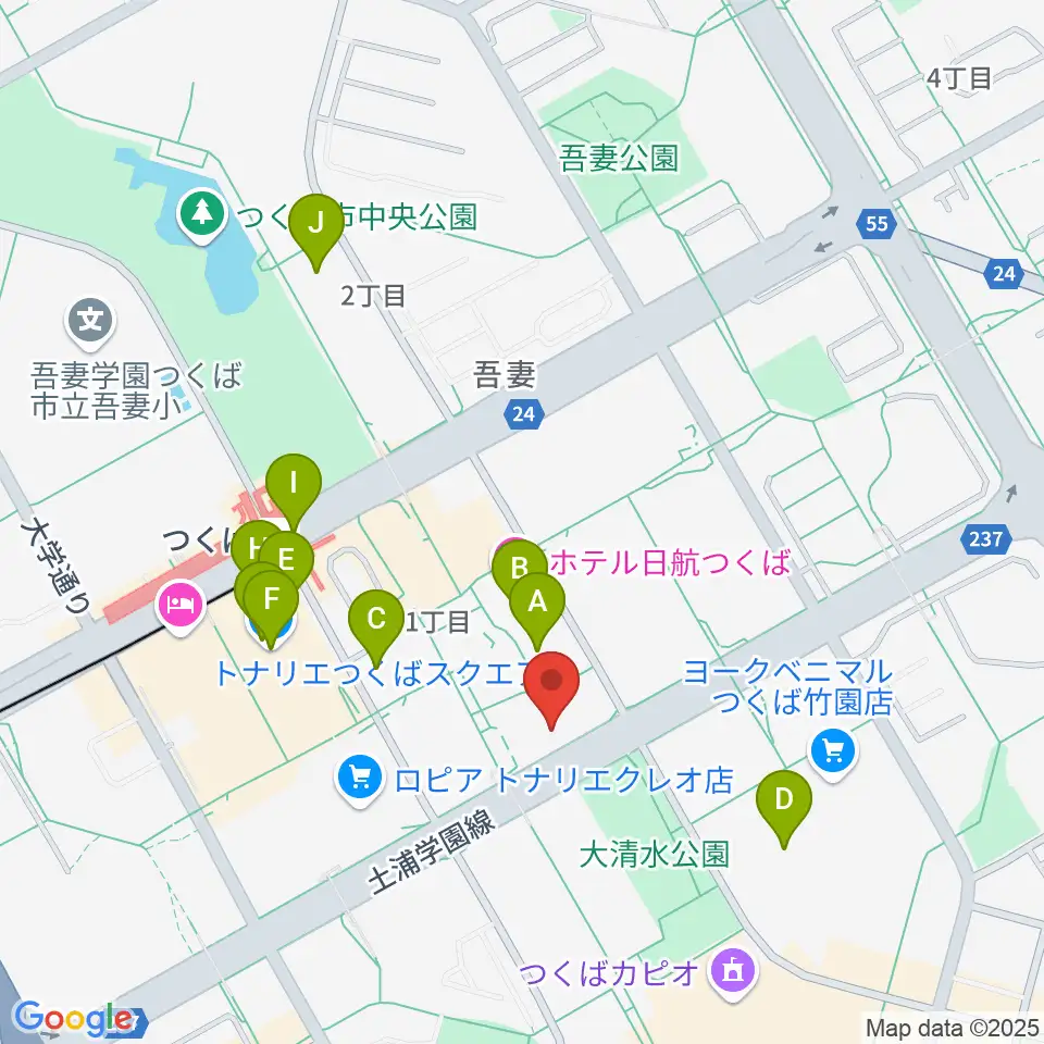 ノバホール周辺のカフェ一覧地図