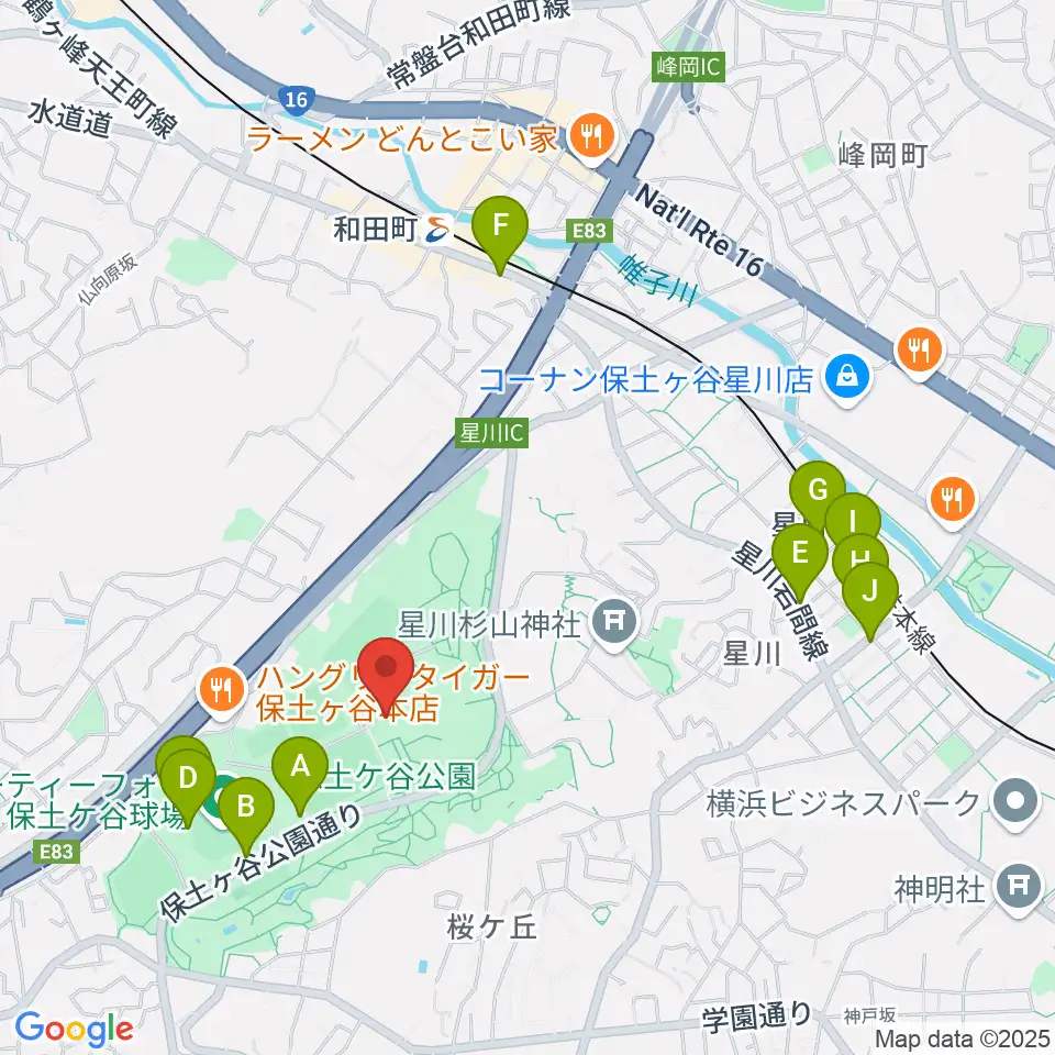 かながわアートホール周辺のカフェ一覧地図