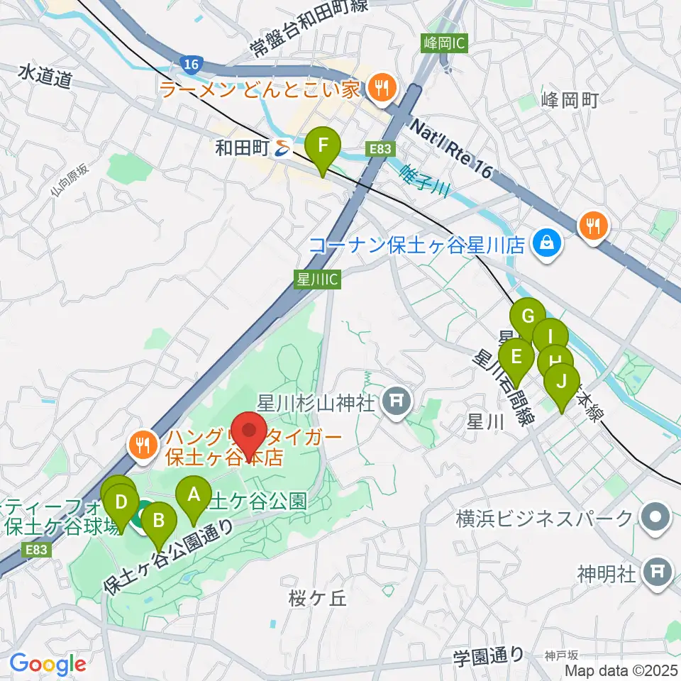 かながわアートホール周辺のカフェ一覧地図