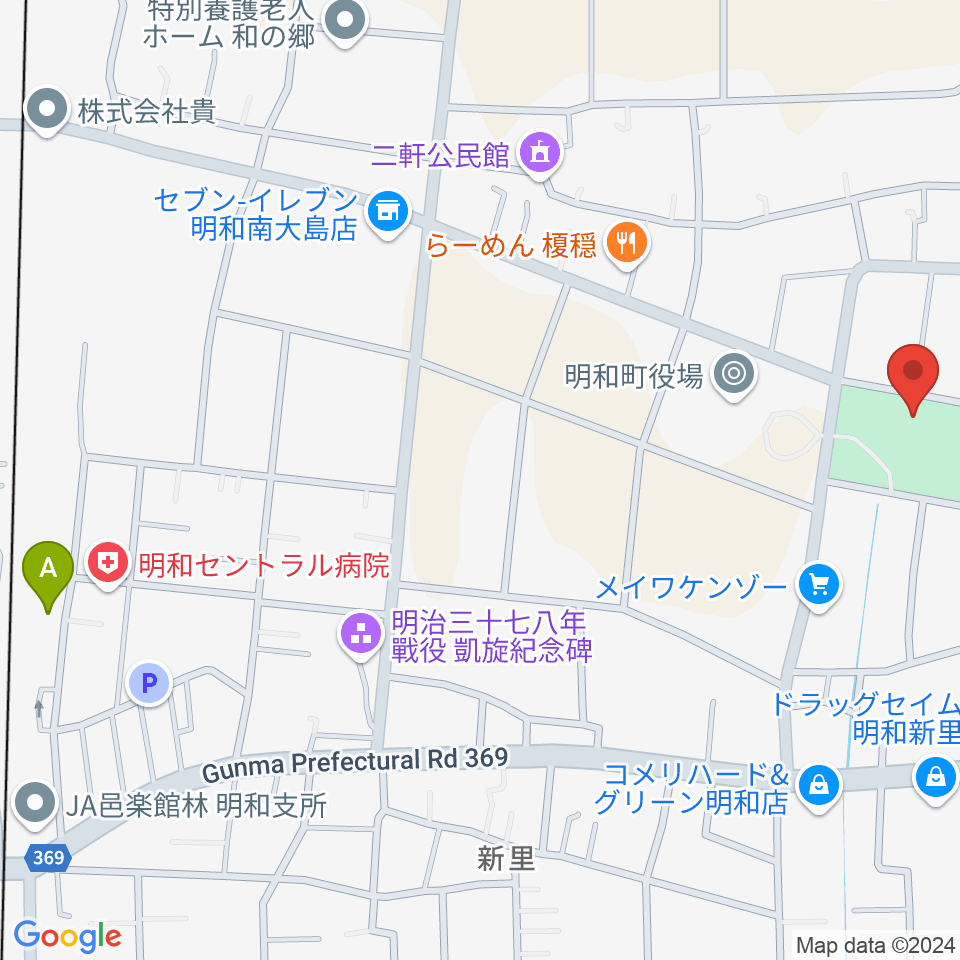 日本キャンパックホール周辺のカフェ一覧地図