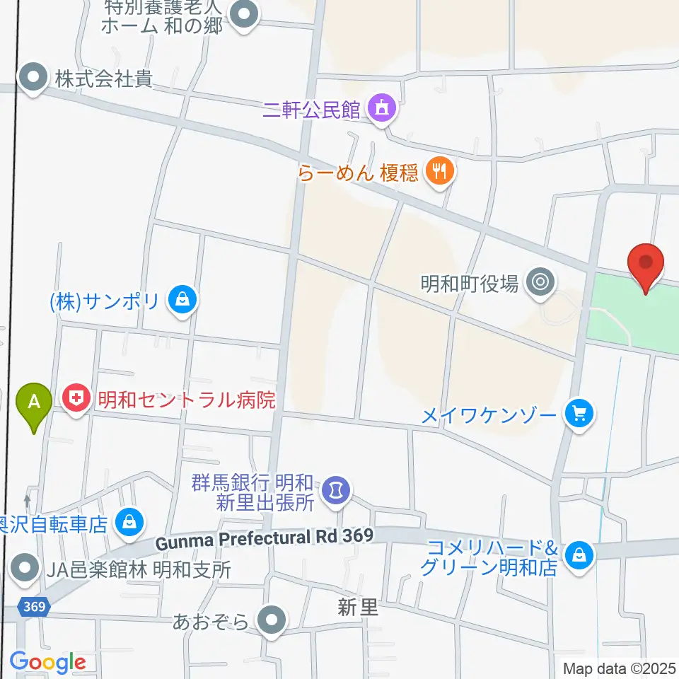 日本キャンパックホール周辺のカフェ一覧地図
