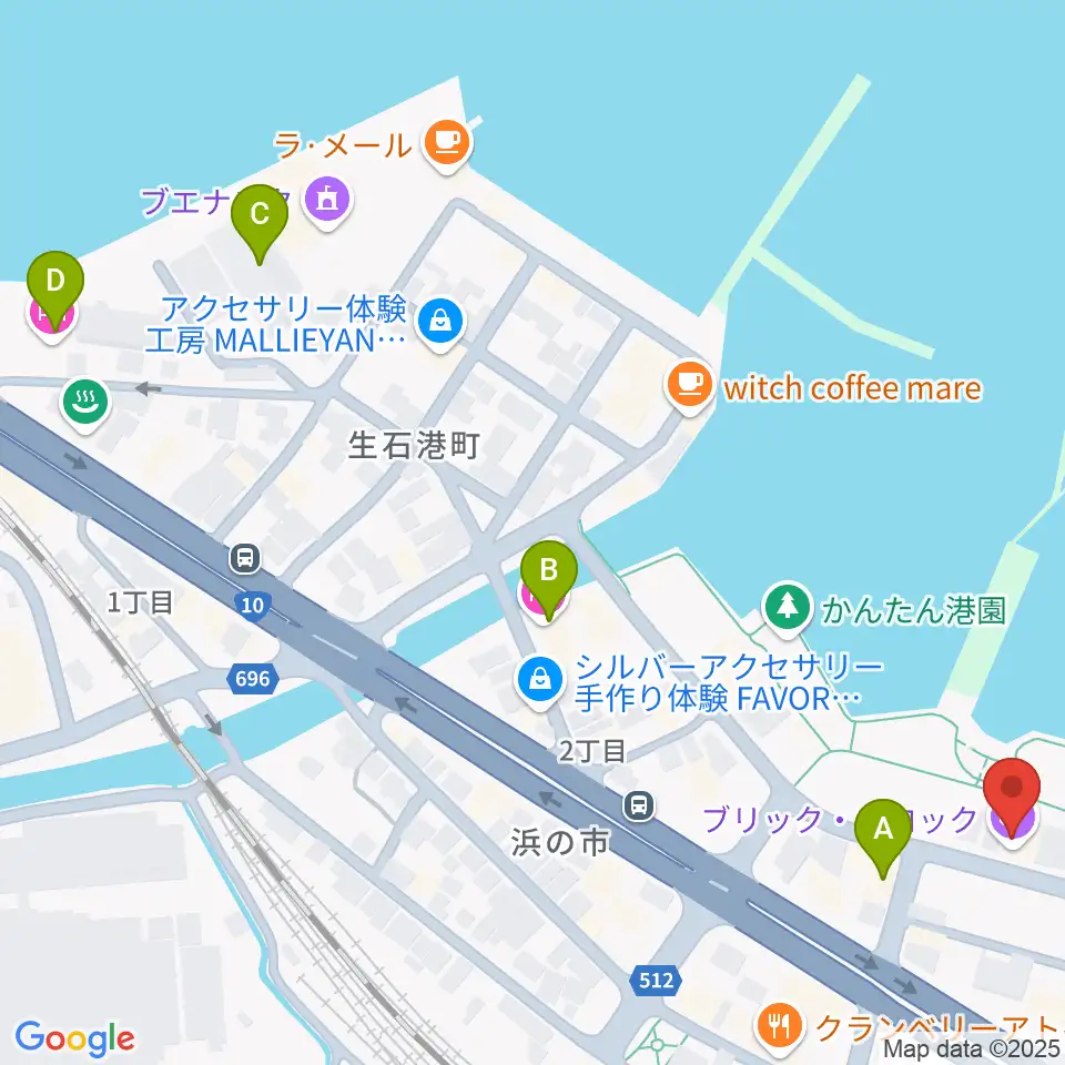 大分ブリックブロック周辺のホテル一覧地図