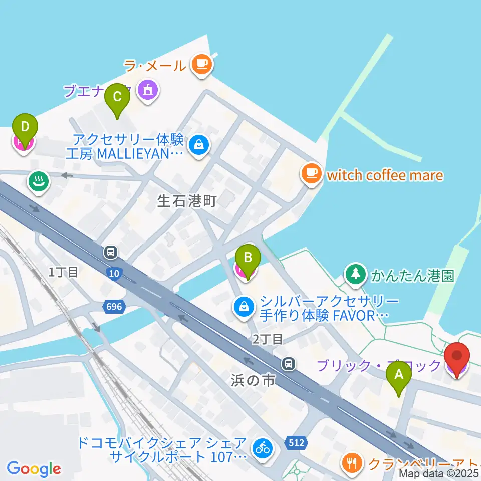 大分ブリックブロック周辺のホテル一覧地図