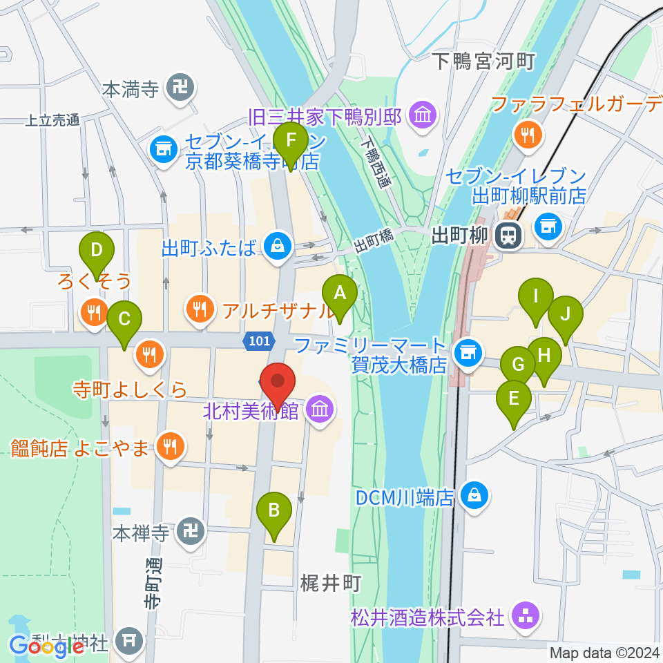 ソクラテス＆スー周辺のホテル一覧地図