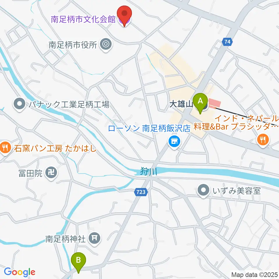 南足柄市文化会館 金太郎みらいホール周辺のホテル一覧地図