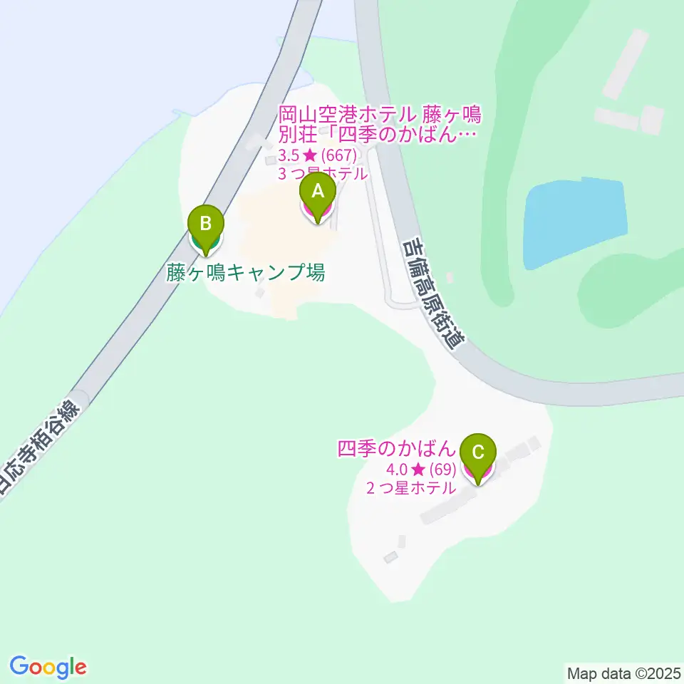 レスパール藤ヶ鳴 登竜門スタジアム周辺のホテル一覧地図