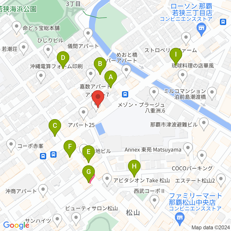 ライブイン寓話周辺のホテル一覧地図