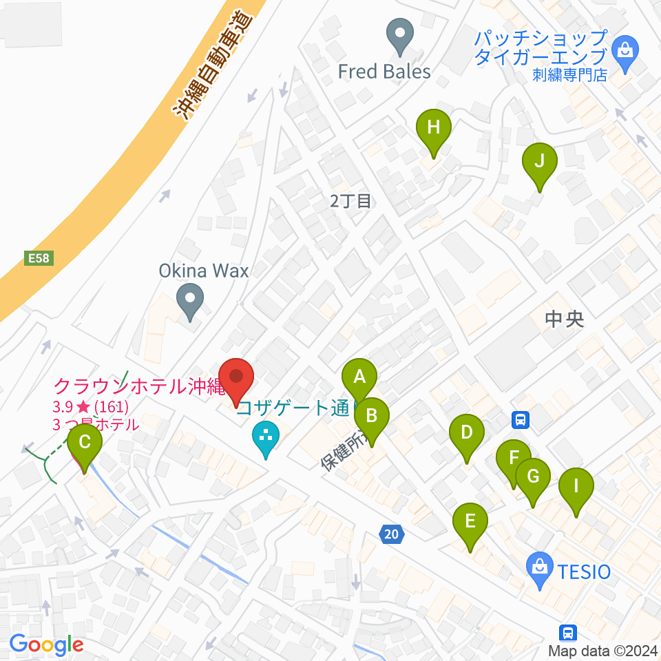 Cafe OCEAN周辺のホテル一覧地図