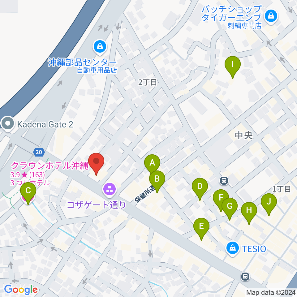 Cafe OCEAN周辺のホテル一覧地図