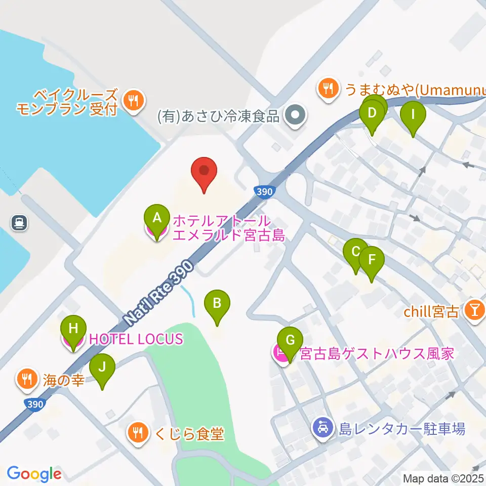 マティダ市民劇場周辺のホテル一覧地図