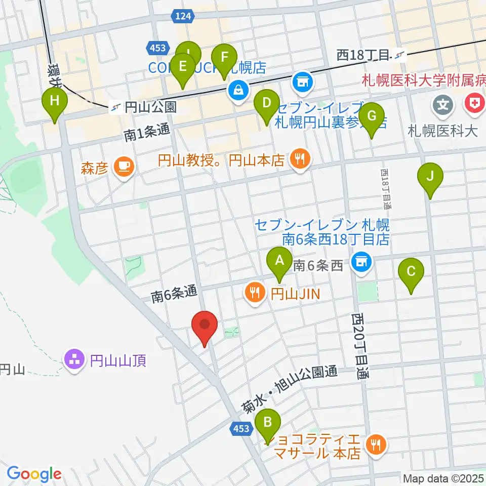 中古楽器専門店QUEST周辺のホテル一覧地図
