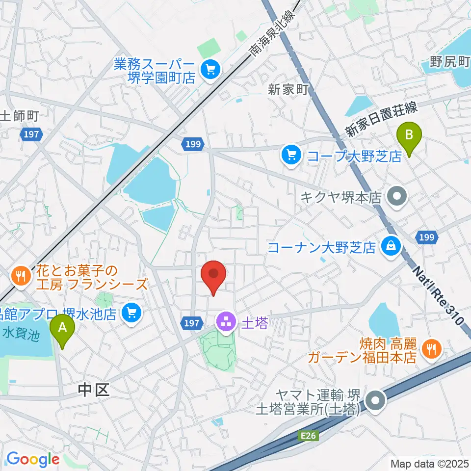 土塔庵周辺のホテル一覧地図