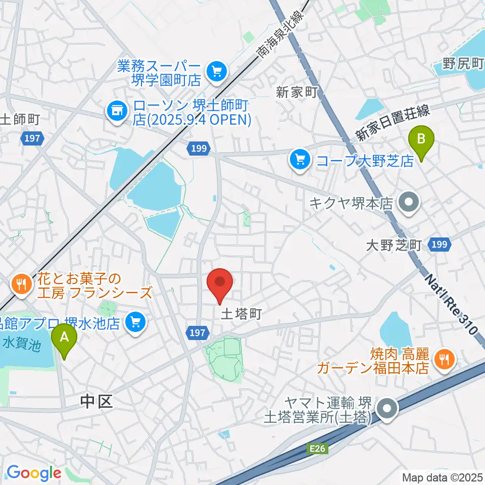 土塔庵周辺のホテル一覧地図