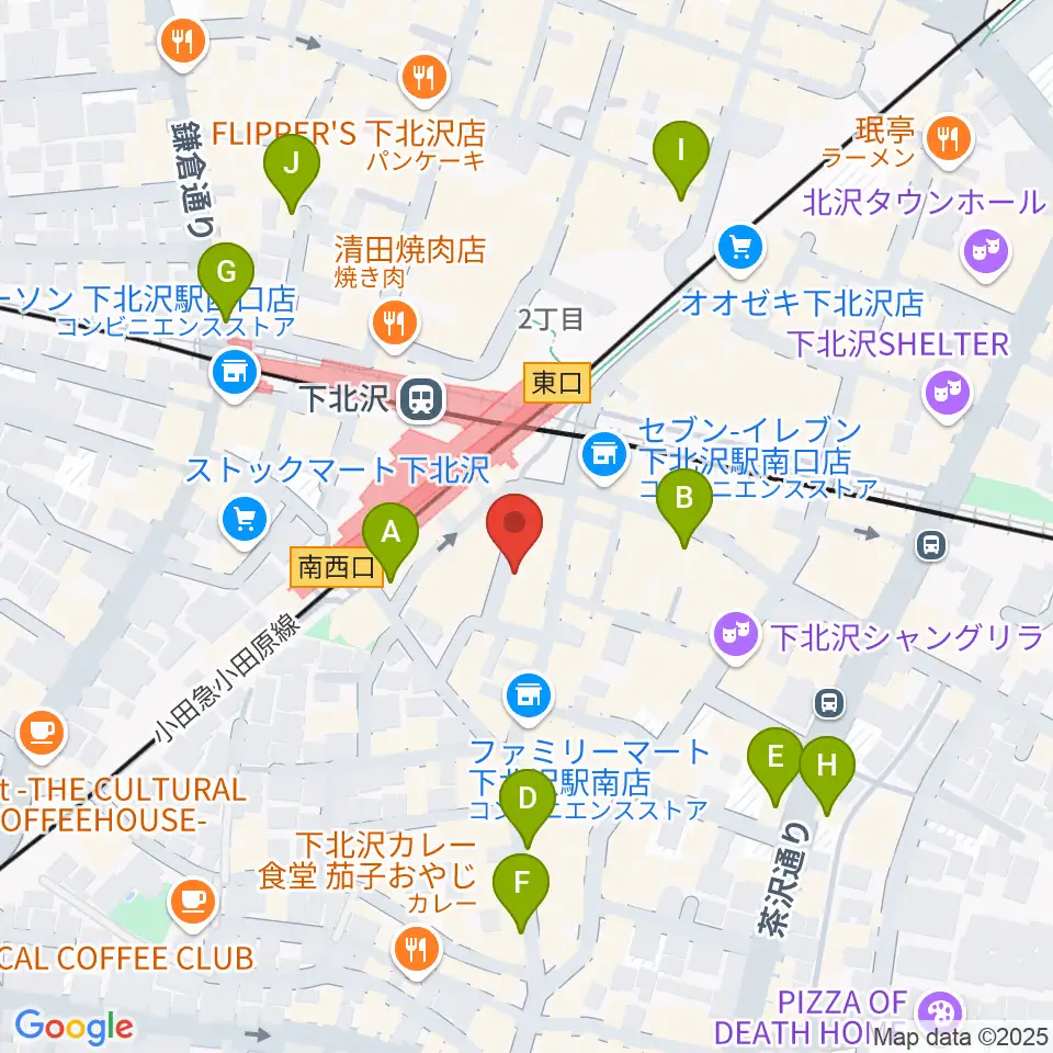 下北沢DRUM SONG周辺のホテル一覧地図