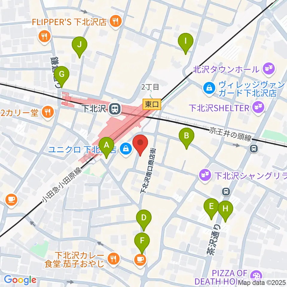 下北沢DRUM SONG周辺のホテル一覧地図