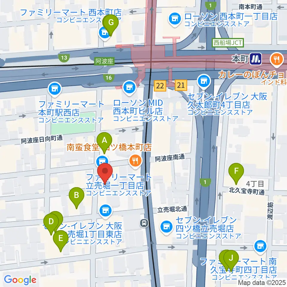 スマイルズミュージックサロン周辺のホテル一覧地図