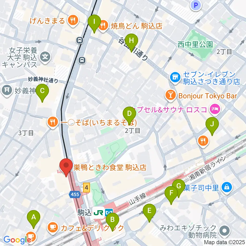 スタジオダンダン周辺のホテル一覧地図