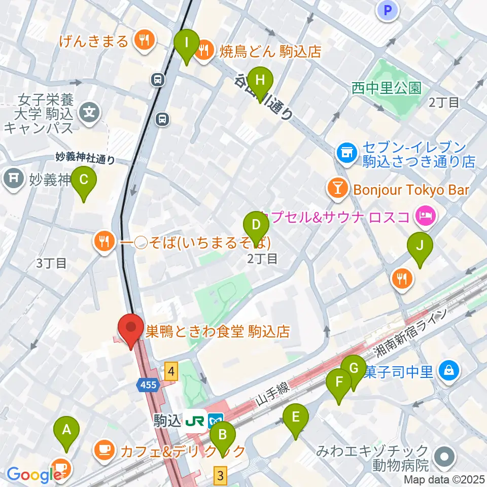 スタジオダンダン周辺のホテル一覧地図