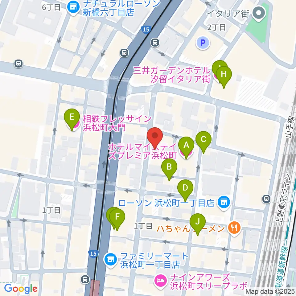 ジャパンウィンズ周辺のホテル一覧地図