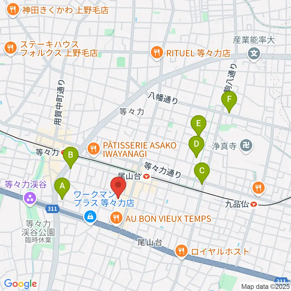 サカモト・ミュージック・スクール周辺のホテル一覧地図