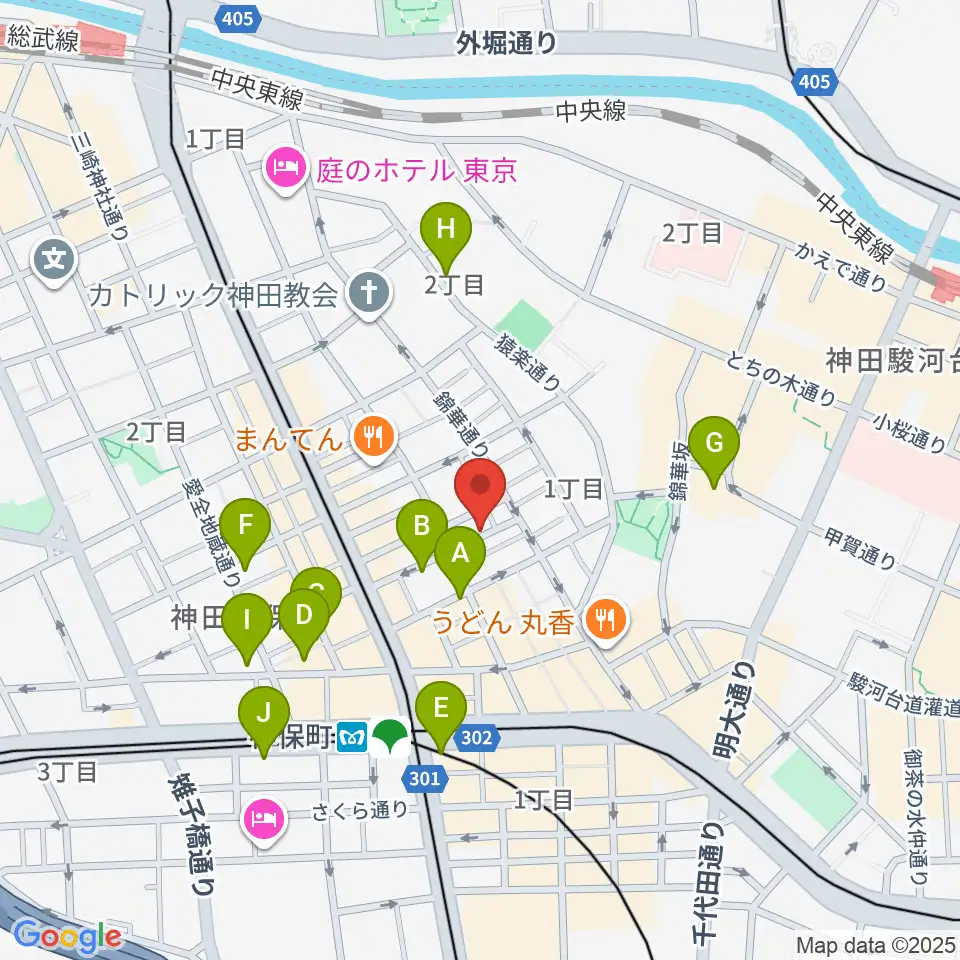 音福周辺のホテル一覧地図
