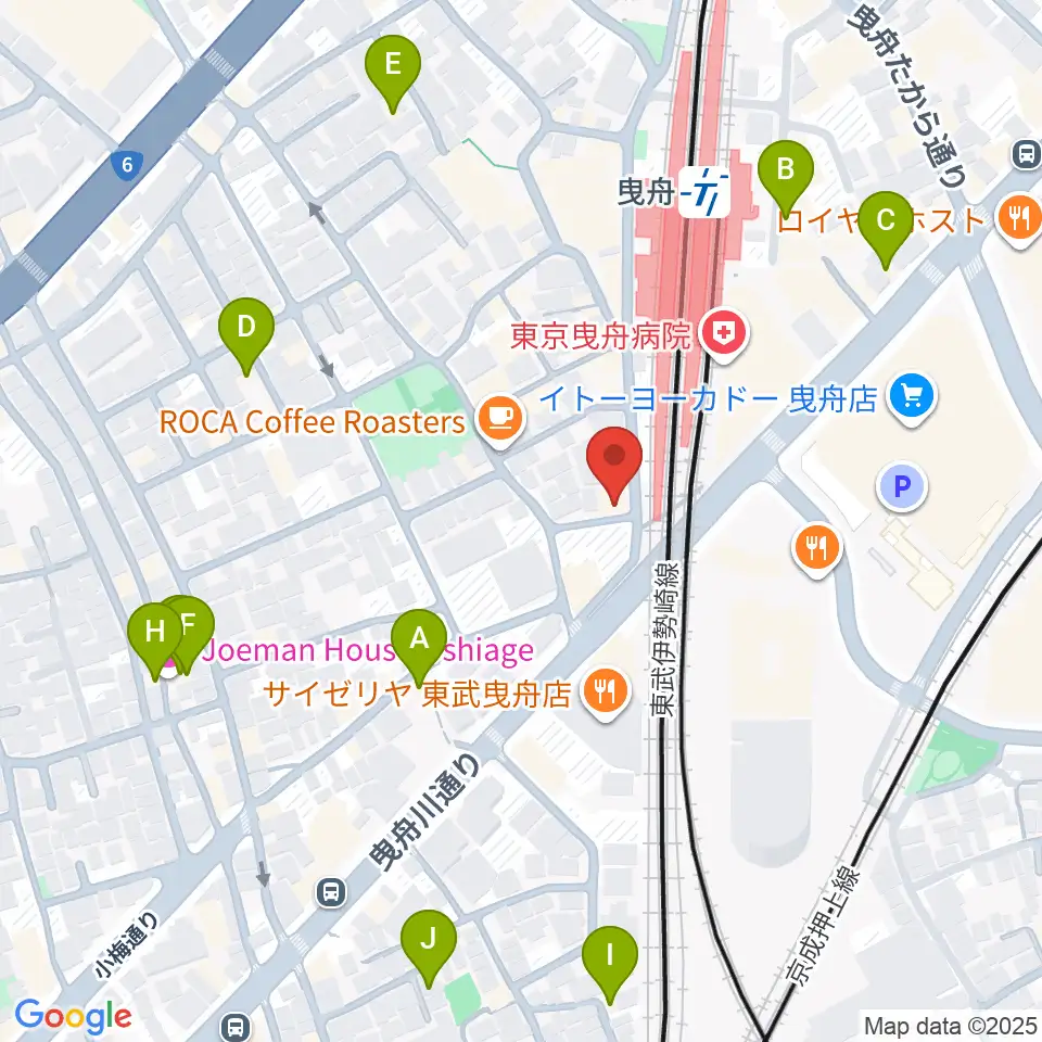 マット音楽教室 曳舟第一教室周辺のホテル一覧地図