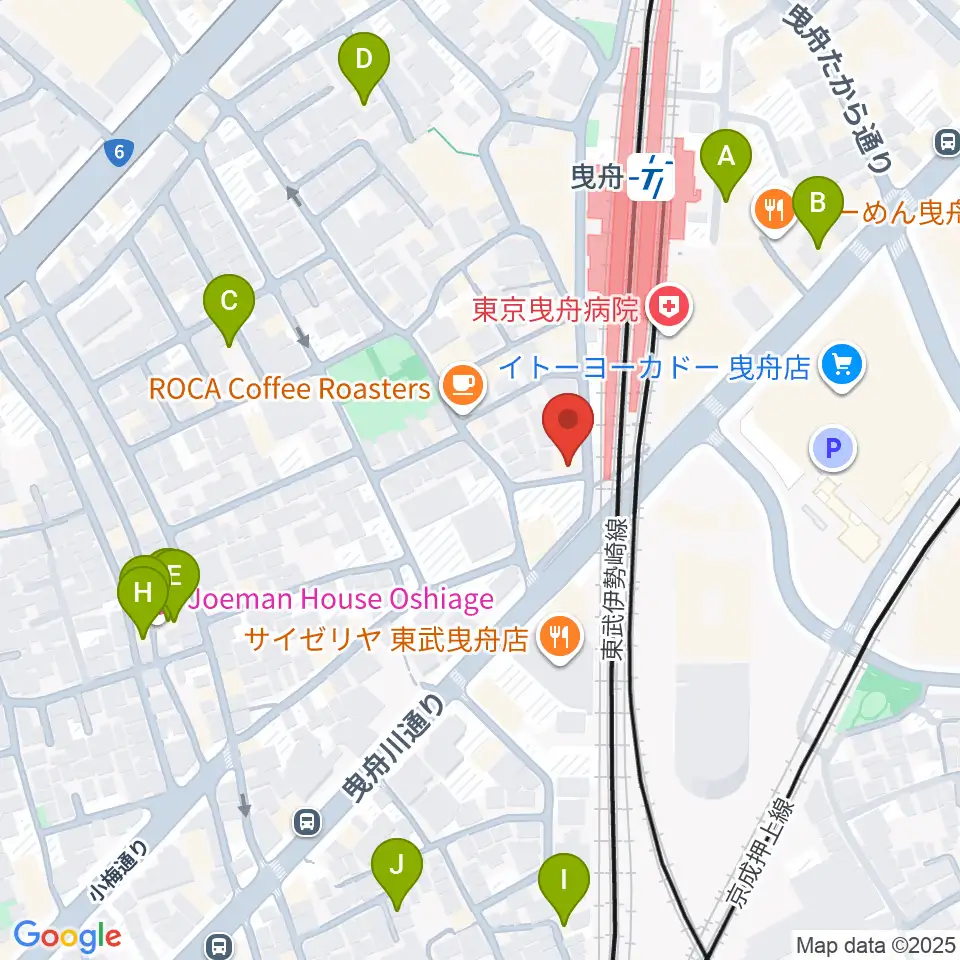 マット音楽教室 曳舟第一教室周辺のホテル一覧地図