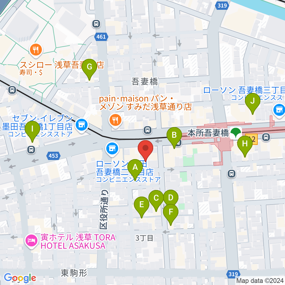 音楽の森アスパイア周辺のホテル一覧地図