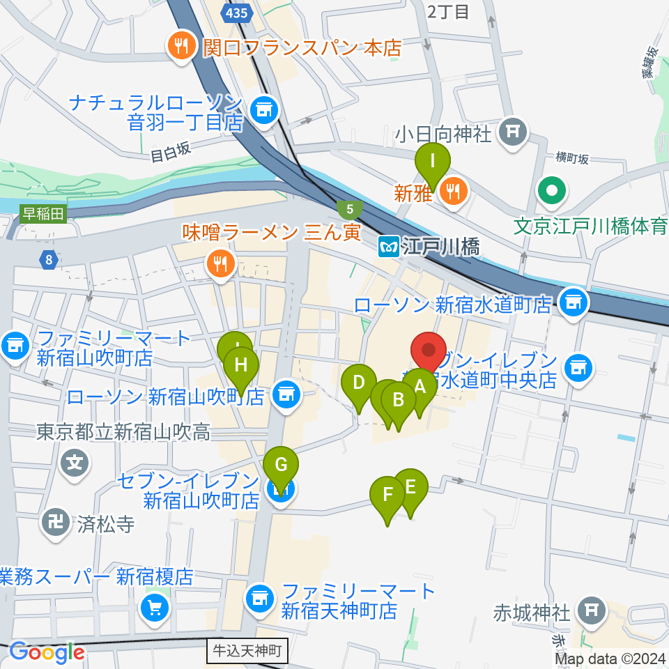 ピアノパッサージュ周辺のホテル一覧地図