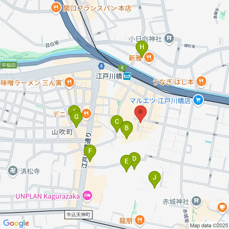 ピアノパッサージュ周辺のホテル一覧地図