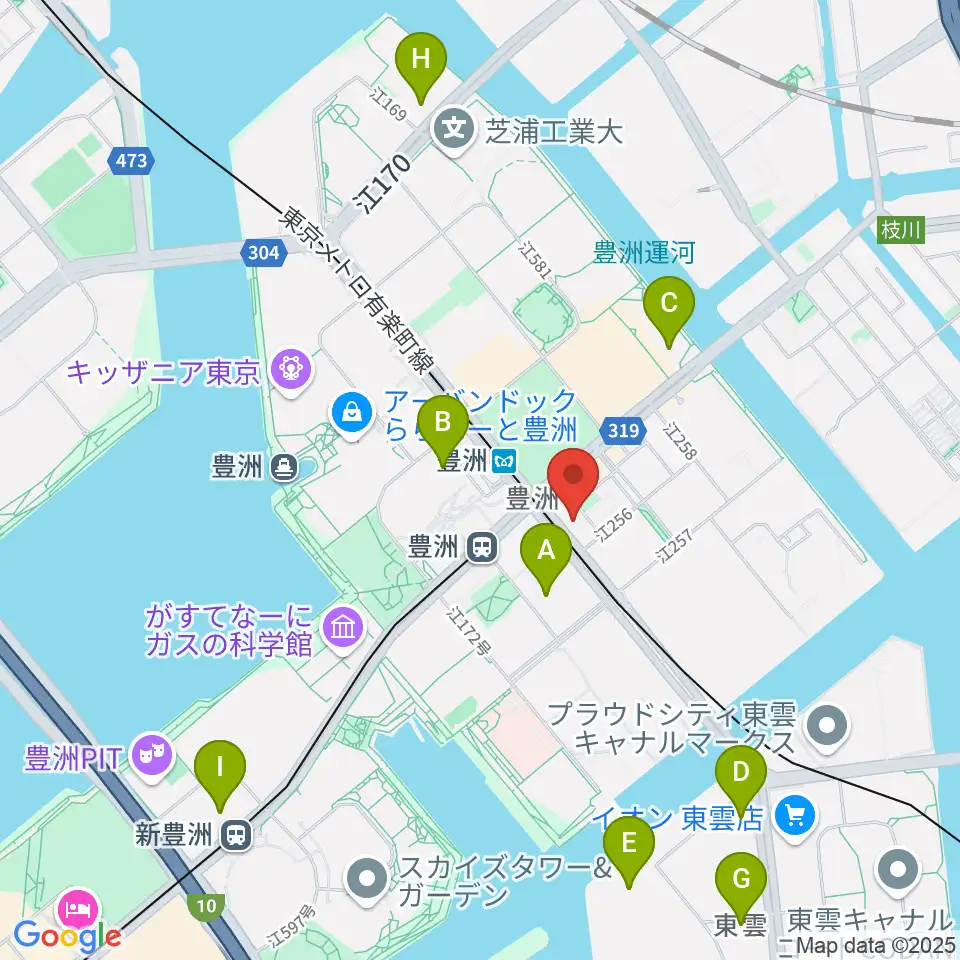 Re-music とよす音楽教室周辺のホテル一覧地図