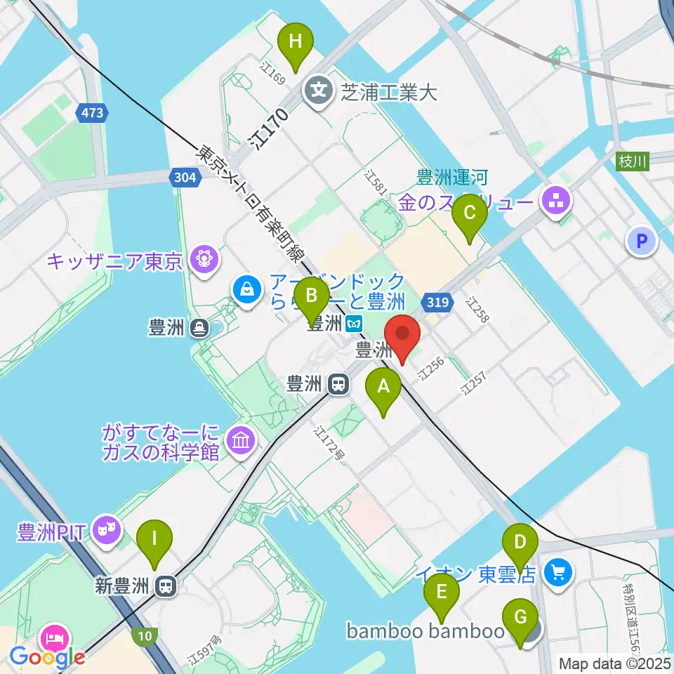 Re-music とよす音楽教室周辺のホテル一覧地図