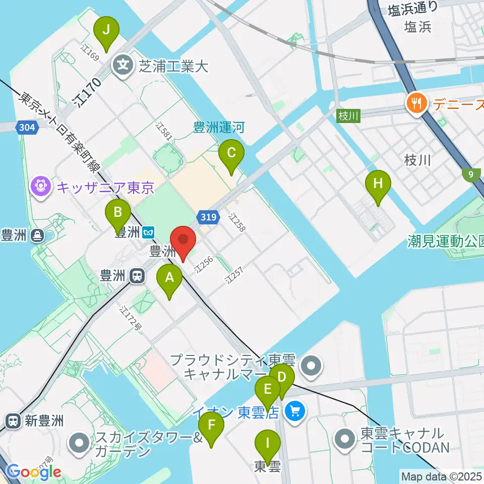 Re-music とよす音楽教室周辺のホテル一覧地図