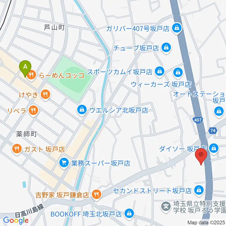 わかば楽器 ライブスペースリディム周辺のホテル一覧地図