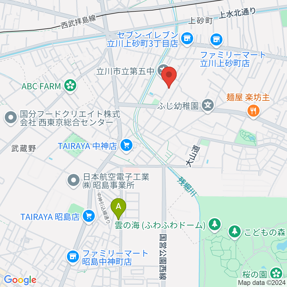 ピアノメンテナンスサービス周辺のホテル一覧地図