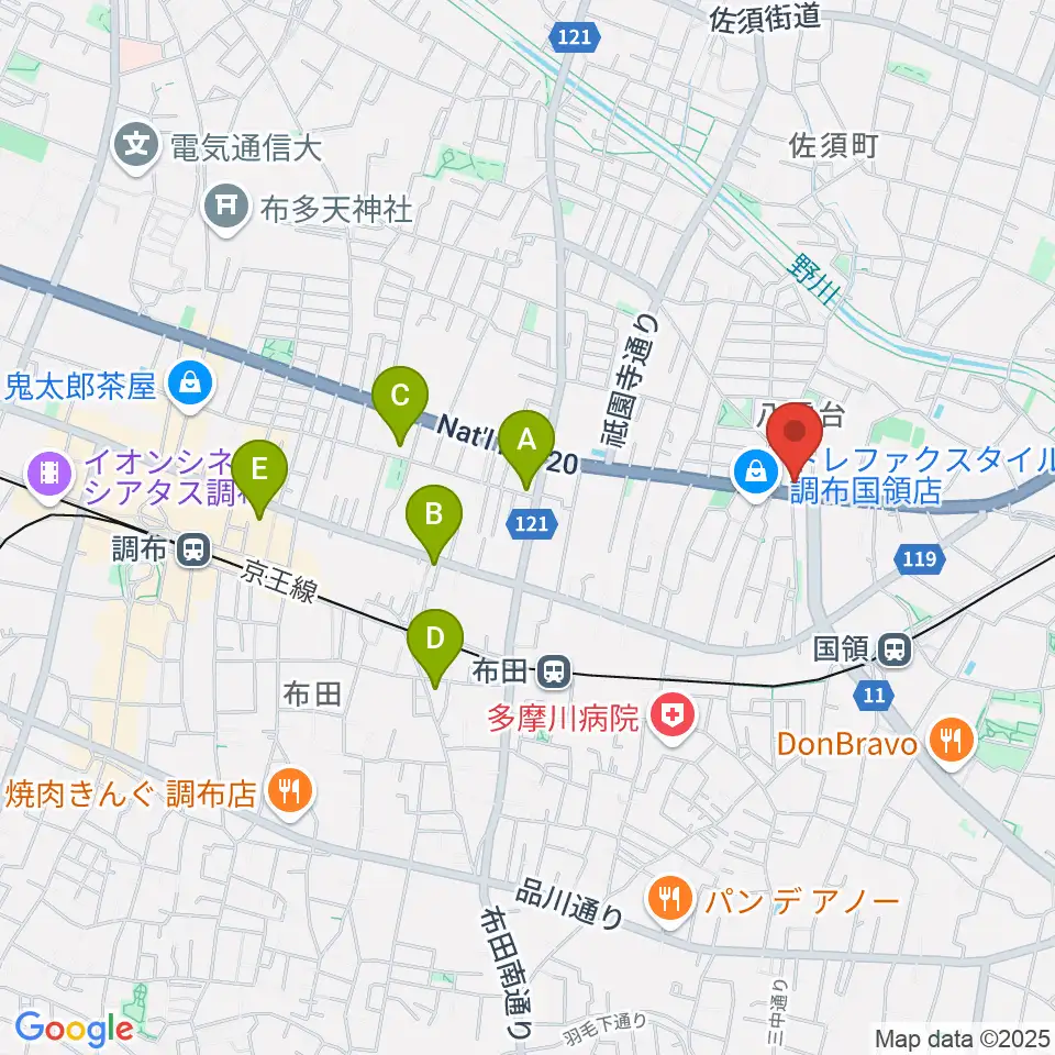 ソードミュージック多目的スタジオ周辺のホテル一覧地図