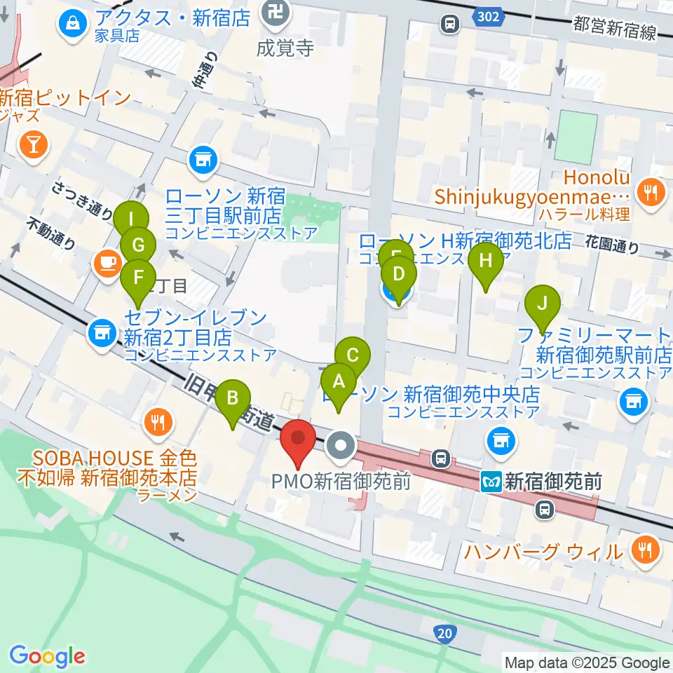 アーツミュージックスクール周辺のホテル一覧地図