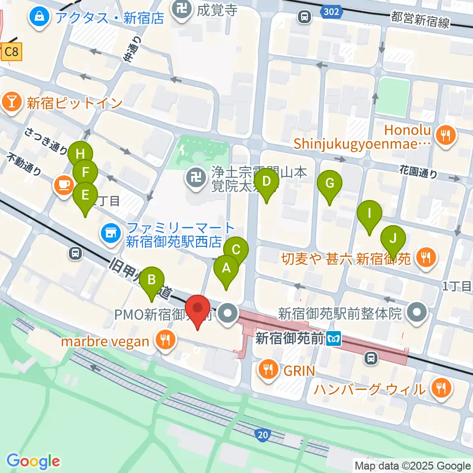 アーツミュージックスクール周辺のホテル一覧地図