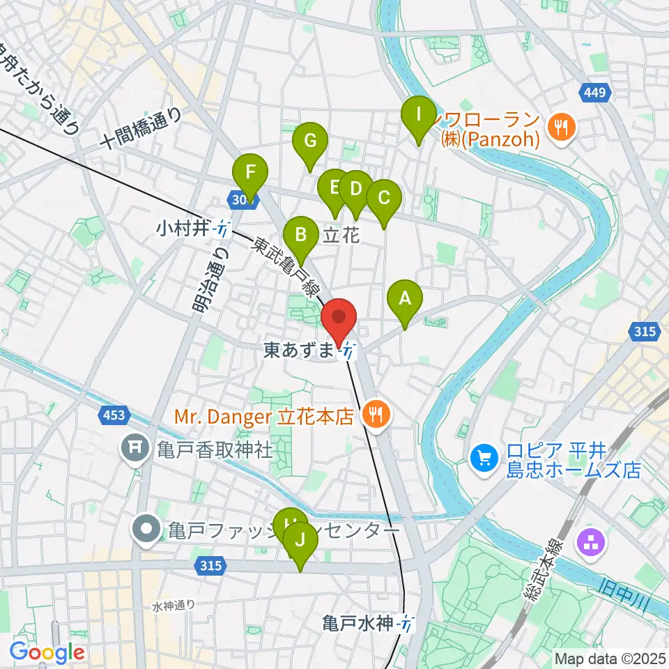 日本二胡学院周辺のホテル一覧地図