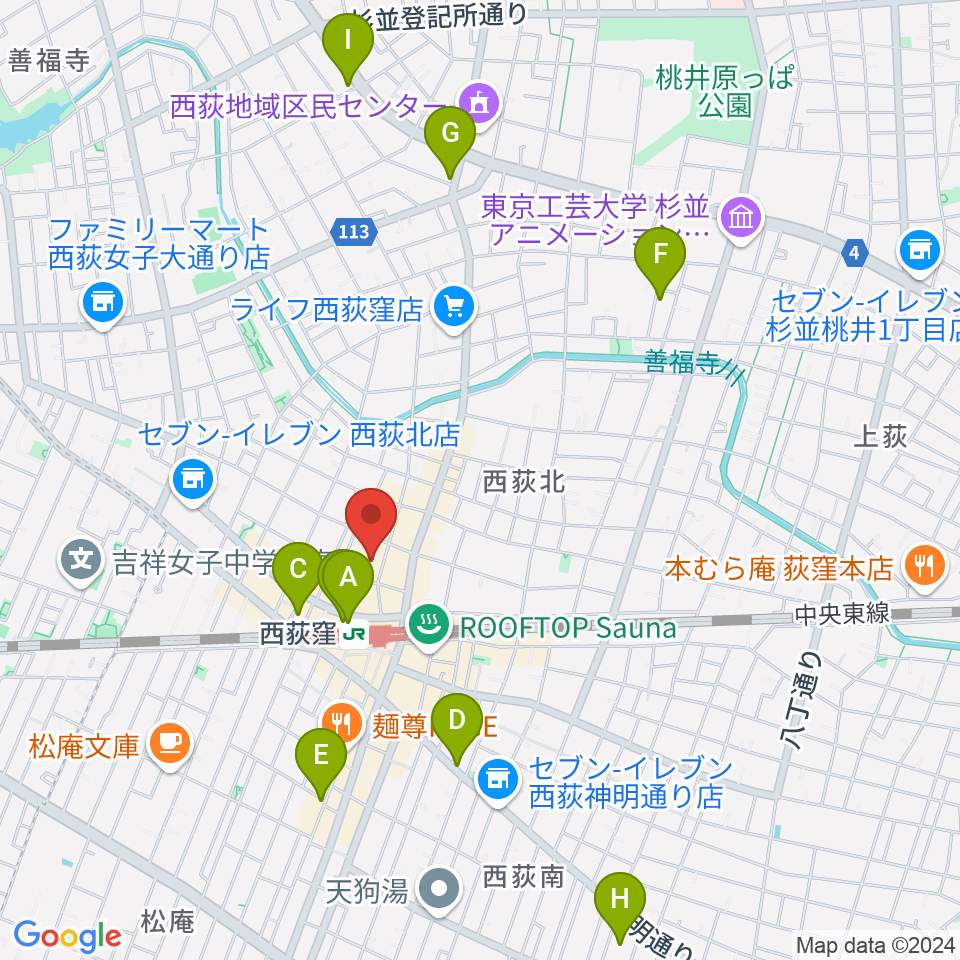 GUITARS MARKET周辺のホテル一覧地図