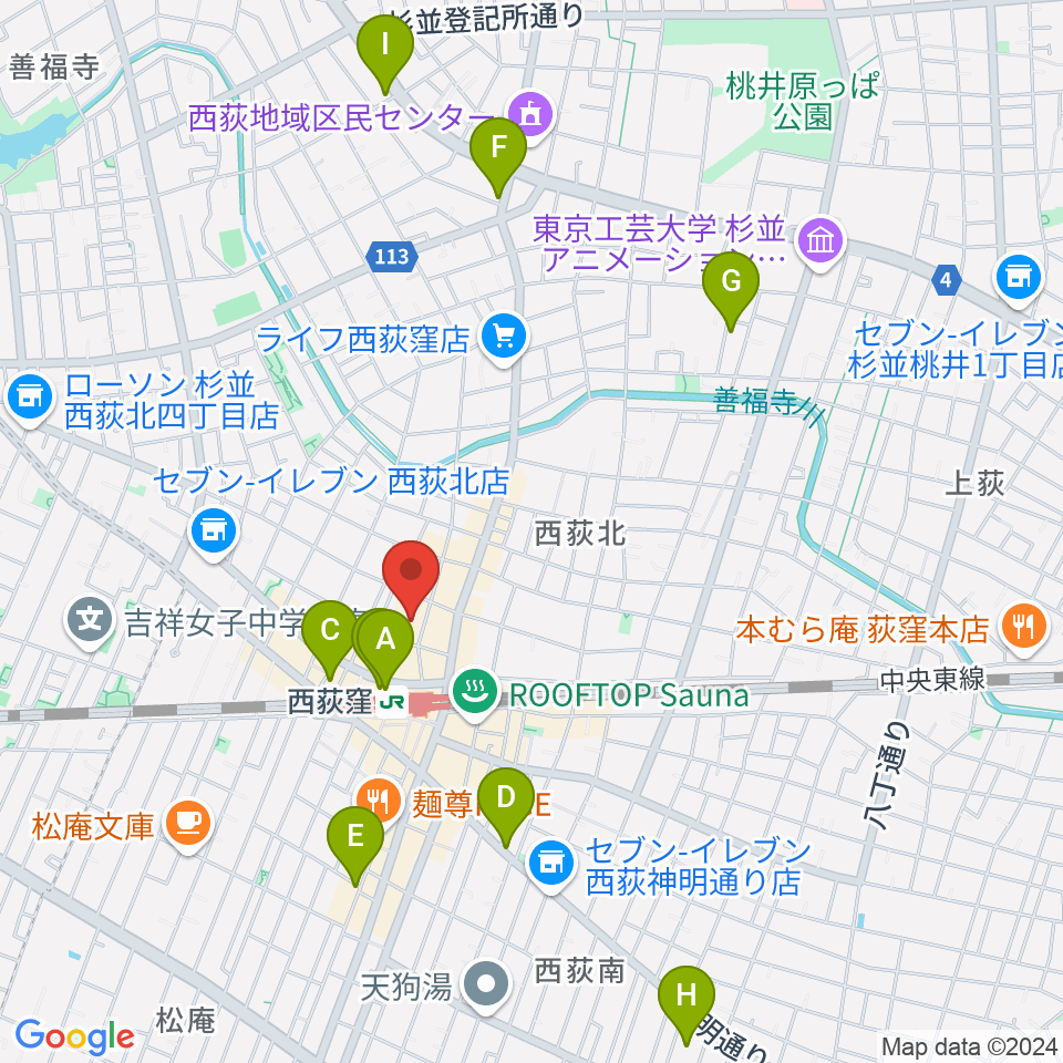 GUITARS MARKET周辺のホテル一覧地図