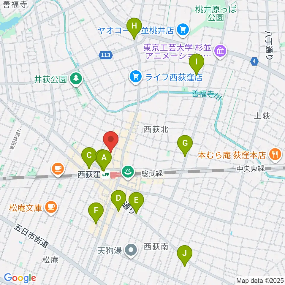 GUITARS MARKET周辺のホテル一覧地図