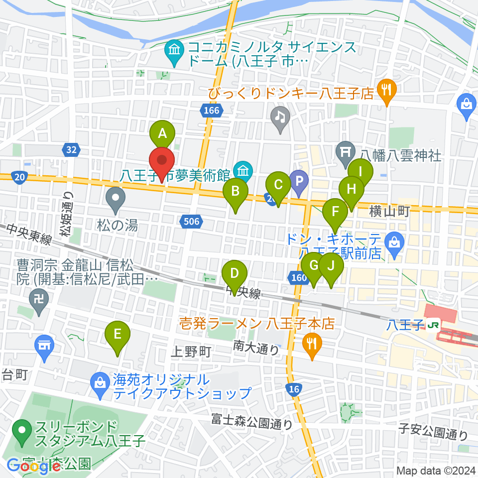 中之島流大正琴・大正琴広場周辺のホテル一覧地図