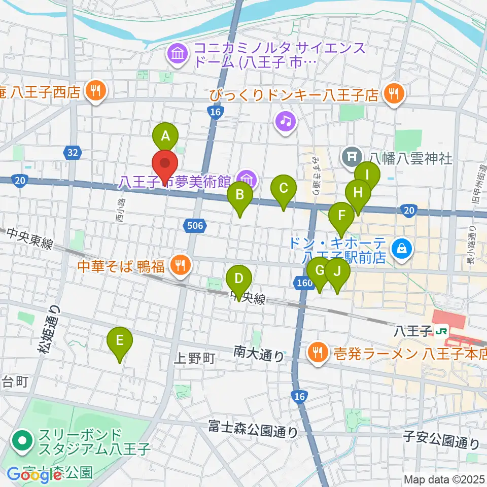 中之島流大正琴・大正琴広場周辺のホテル一覧地図