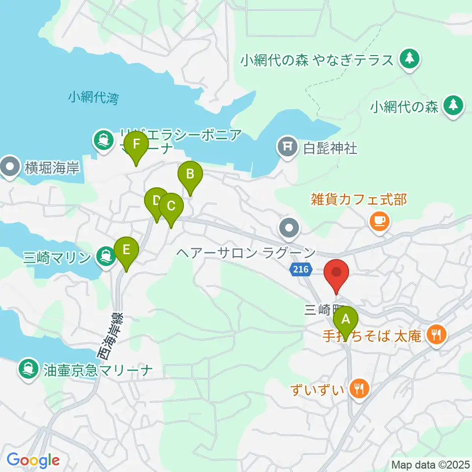ぴよよ楽器周辺のホテル一覧地図