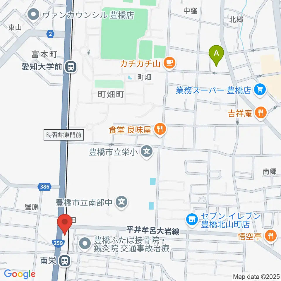 シライミュージック周辺のホテル一覧地図