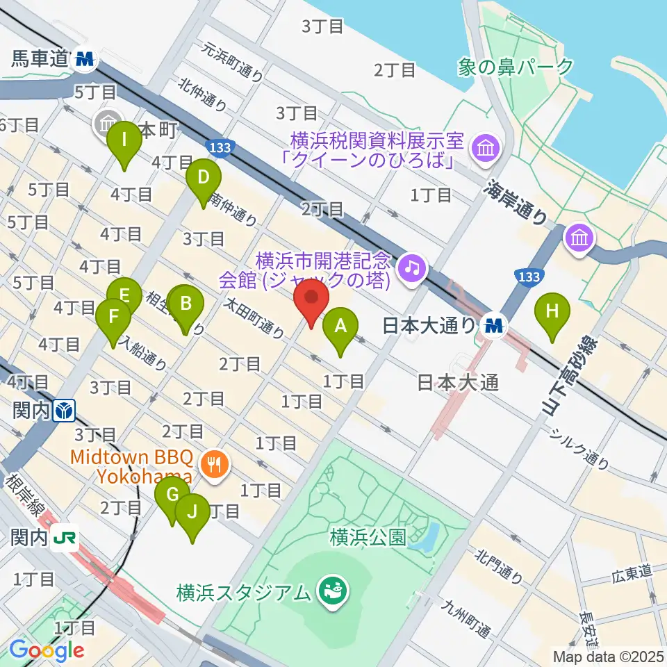 A.B.SMILE周辺のホテル一覧地図