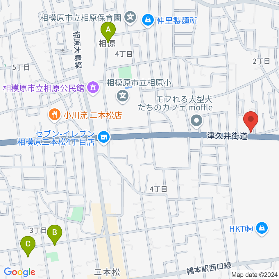 あらきピアノ教室周辺のホテル一覧地図